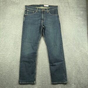 Wrangler Slim Straight Mens Jeans Dark Wash Blue Denim 32x30 112336257